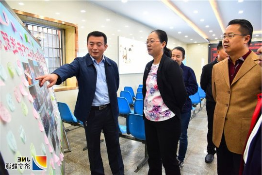 孟进、李明富到金源煤矿检查指导工作