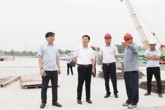 王崇景到龙拱港调研项目建设