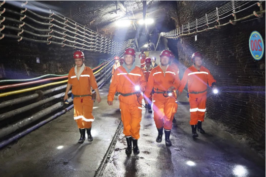 张广宇到霄云煤矿检查指导工作