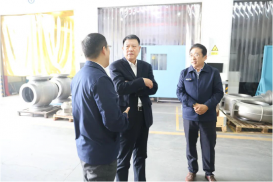 张广宇到盛源公司调研指导工作